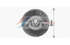 Spojka, větrák chladiče AVA Clever Choice SCC059