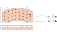 Sada brzdových destiček, kotoučová brzda TRW GDB5114