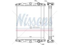 Chladič vody DAF LF 45,55 658*588*43 bez rámu