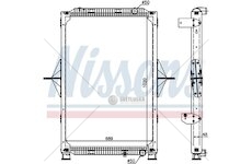 Chladič vody Renault MAGNUM (05-) 1020x708x48 kompl.