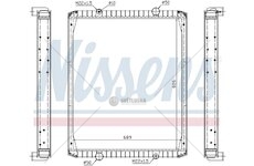 Chladič vody Renault RVI PREMIUM (96-) 826x689x48