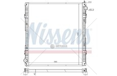Chladič vody Scania R (04-) 860x990x40 bez rámu