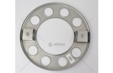 Kryt kola 10 otvorů šedá ocel s upevněním na dva šrouby BB-105220