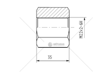 Matice třmenu M22*2 CSY AZBP-0027