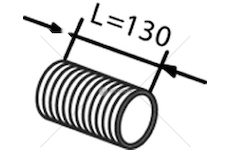 Prużný díl výfuku DINEX DIN81728