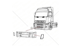 Rám, hlavní světlomet COVIND COV/2FH/133