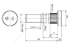 Šroub kola VOLVO FH12 7/8*114 DL.GW.42MM CSY AZVO-0016
