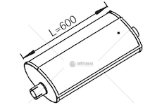 Střední tlumič výfuku DINEX DIN28419