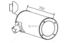 Střední tlumič výfuku DINEX DIN28453