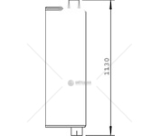 Střední tlumič výfuku DINEX DIN51301