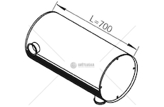 Střední tlumič výfuku DINEX DIN80345