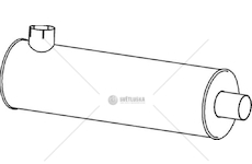 Střední-/zadní tlumič výfuku DINEX DIN28442