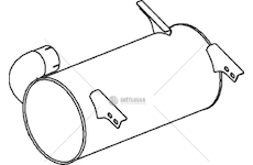 Střední-/zadní tlumič výfuku DINEX DIN50370