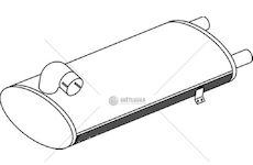 Střední-/zadní tlumič výfuku DINEX DIN50495
