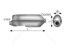 Střední-/zadní tlumič výfuku DINEX DIN68323
