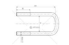 Třmen pera MB M20*1,5*91*225 CSY K-AZME-0057-A