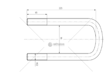 Třmen pera SCANIA M22*2,5*90*223 CSY K-AZSC-0008-A