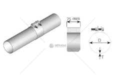 Upínač, výfukový systém DINEX DIN99414