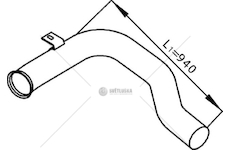 Výfuková trubka DINEX DIN21213