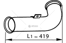 Výfuková trubka DINEX DIN22156