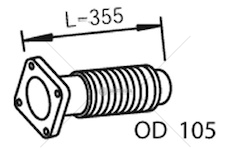 Výfuková trubka DINEX DIN28203