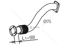 Výfuková trubka DINEX DIN29151