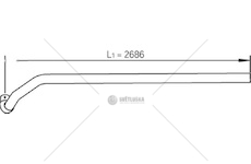 Výfuková trubka DINEX DIN47629