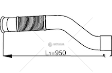 Výfuková trubka DINEX DIN53125