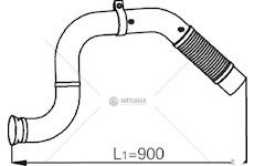 Výfuková trubka DINEX DIN53138