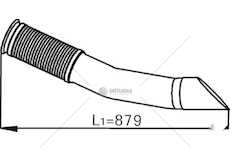 Výfuková trubka DINEX DIN54244
