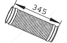 Výfuková trubka DINEX DIN68085