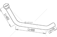 Výfuková trubka DINEX DIN68165