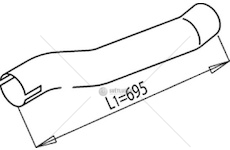 Výfuková trubka DINEX DIN68247