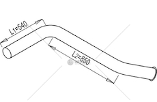 Výfuková trubka DINEX DIN68655