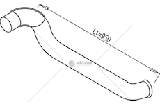 Výfuková trubka DINEX DIN68693