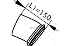 Výfuková trubka DINEX DIN81134