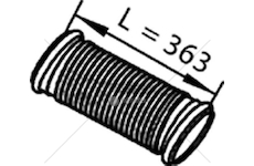 Výfuková trubka DINEX DIN82202