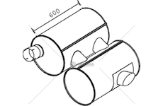 Zadní tlumič výfuku DINEX DIN28407