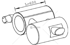 Zadní tlumič výfuku DINEX DIN28469